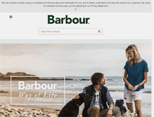 Tablet Screenshot of barbour.com